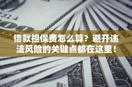 北京借款担保费怎么算？避开违法风险的关键点都在这里！