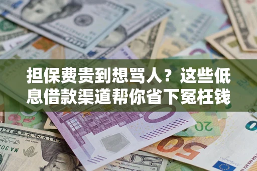 北京担保费贵到想骂人？这些低息借款渠道帮你省下冤枉钱