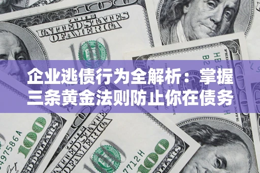 北京企业逃债行为全解析：掌握三条黄金法则防止你在债务乱局中“踩雷”